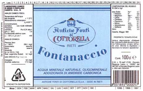 Acqua Minerale Fontanaccio
