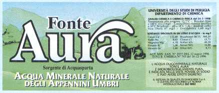 Acqua Minerale Fonte Aura