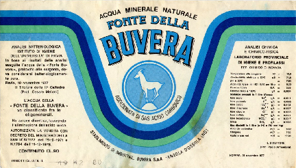 Acqua Minerale Fonte Della Buvera