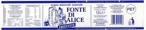 Acqua Minerale Fonte Di Alice