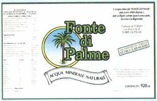Acqua Minerale Fonte Di Palme