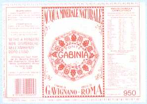 Acqua Minerale Gabinia