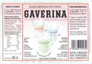 Acqua Minerale Gaverina