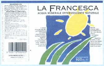 Acqua Minerale La Francesca