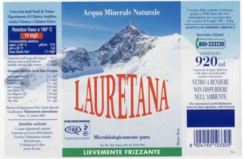 Acqua Minerale Lauretana