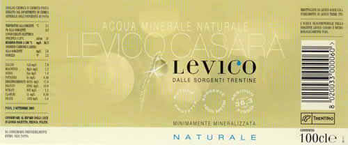 Acqua Minerale Levico Casara