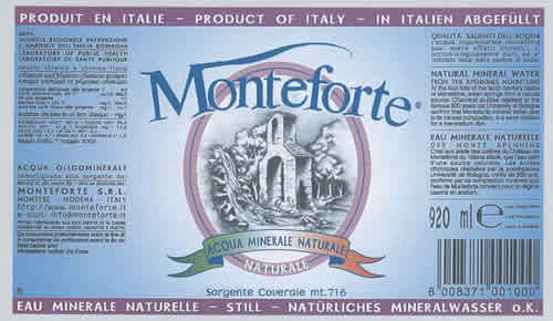 Acqua Minerale Monteforte