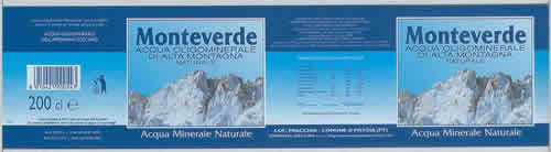Acqua Minerale Monteverde