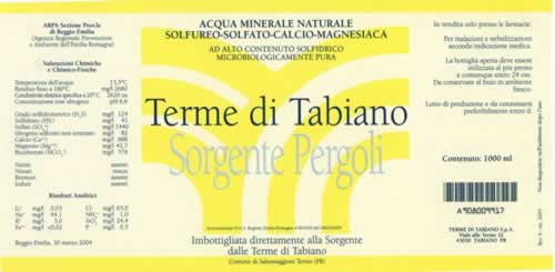Acqua Minerale Sorgente Pergoli