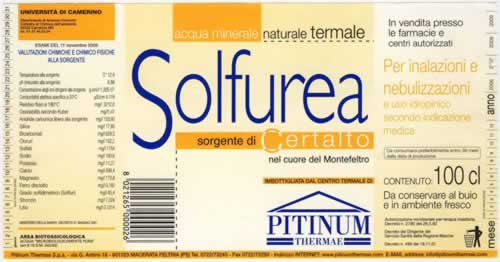 Acqua Minerale Solfurea